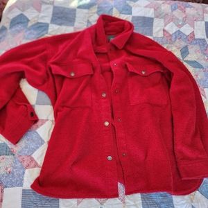 Red wild fable shacket size large